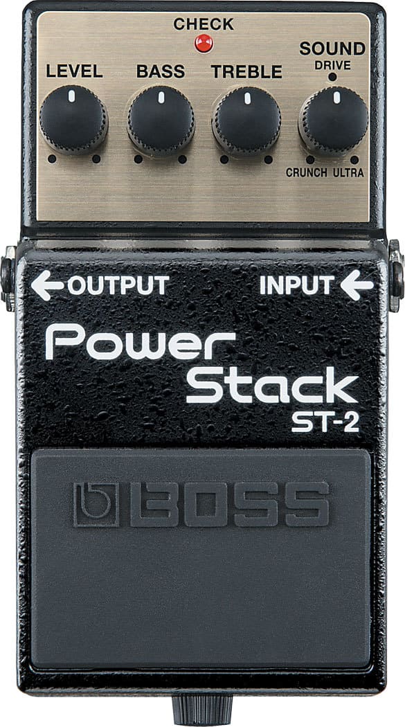 BOSS ST-2 Power Stack Guitar Distortion Effekt Pedal Musiklageret Viborg