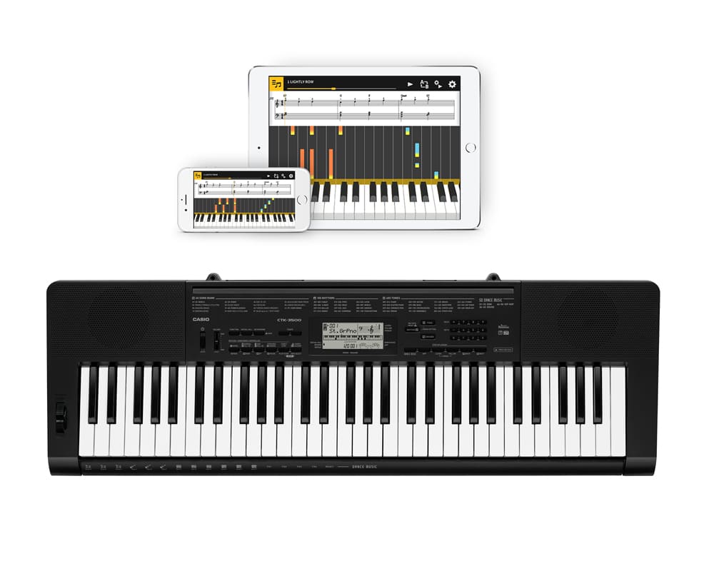 Casio CTK-3500 Begynderkeyboard Keyboard 61 Anslagsfølsomme Tangenter STEP-UP Indlæring Musiklageret Viborg