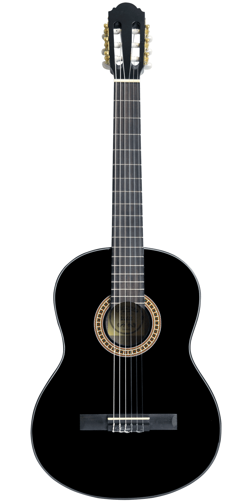 Santana B8 BK v2 Klassisk Guitar Begynderguitar Nylon Strenge Musiklageret Viborg