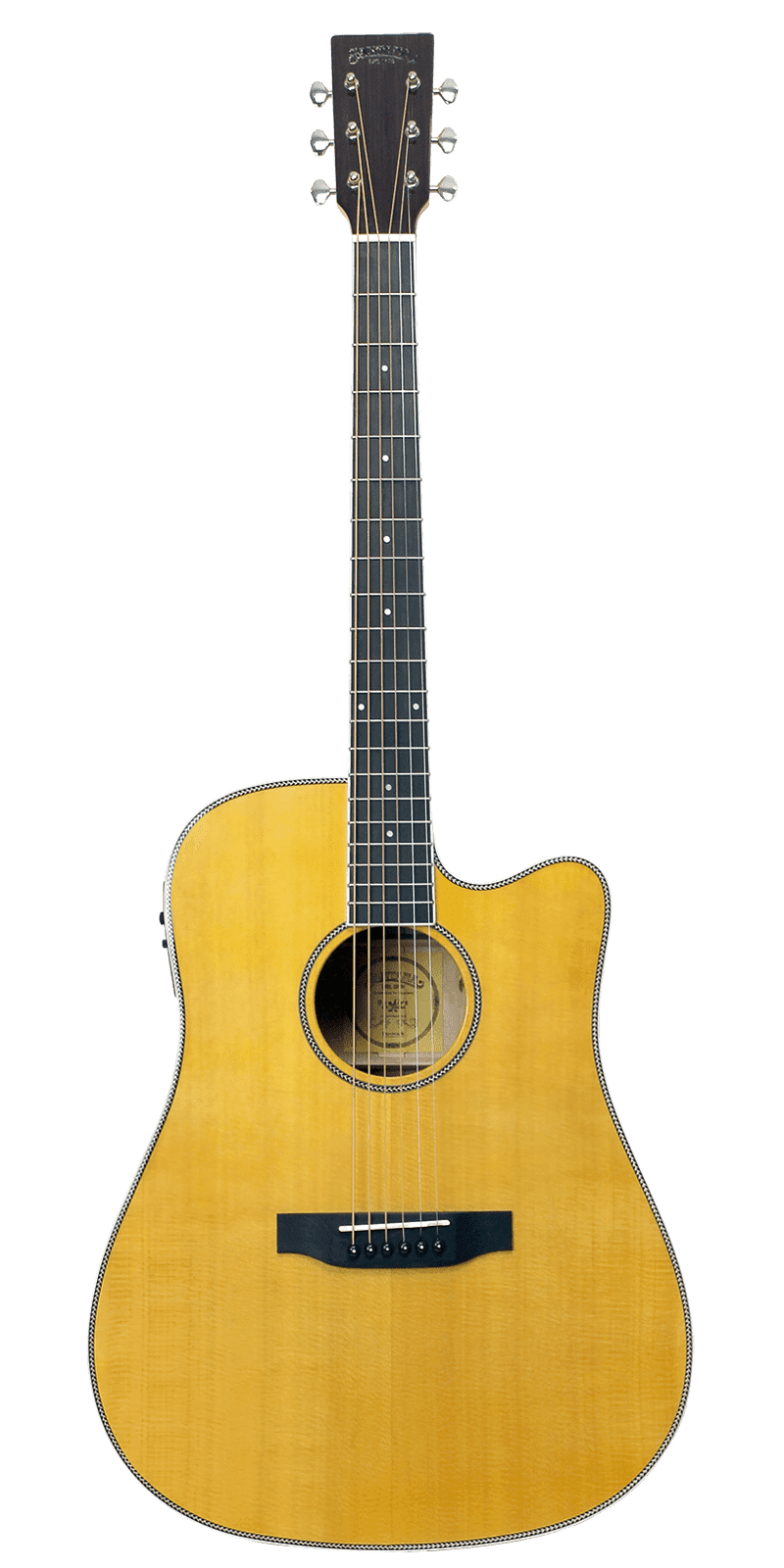 Santana ST-300M Western Guitar Elektrisk Akustisk Guitar Fishman Pickup Stålstrenge Musiklageret Viborg