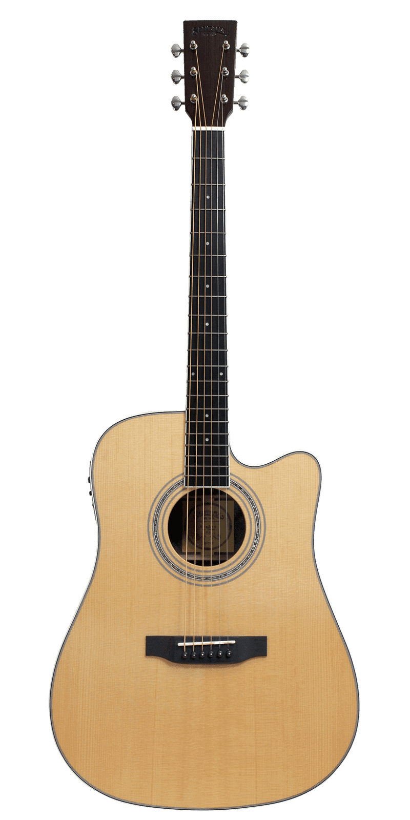 Santana ST-300W Western Guitar Elektrisk Akustisk Guitar Fishman Pickup Stålstrenge Musiklageret Viborg