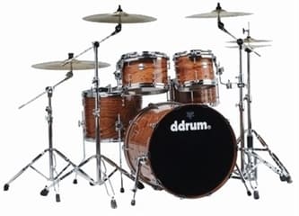 Ddrum DIOS Player 22" Bubinga Trommesæt Afrikansk Bubinga Akustisk Trommer Musiklageret Viborg