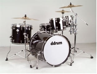 Ddrum Dominion 22" Ash Black Akustisk Trommesæt Ask Trommer Musiklageret Viborg