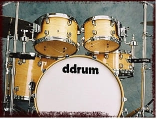 Ddrum Dominion 22" Natural High Gloss Akustisk Trommesæt Ahorn Trommer Musiklageret Viborg