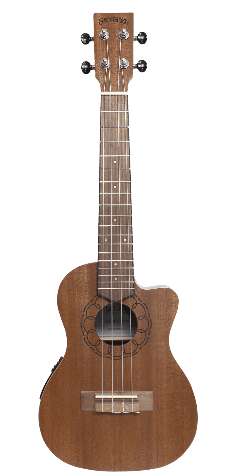 Santana 20 TQCW PW Concert Elektrisk Ukulele Koncertukulele 4 Strenge Musiklageret Viborg